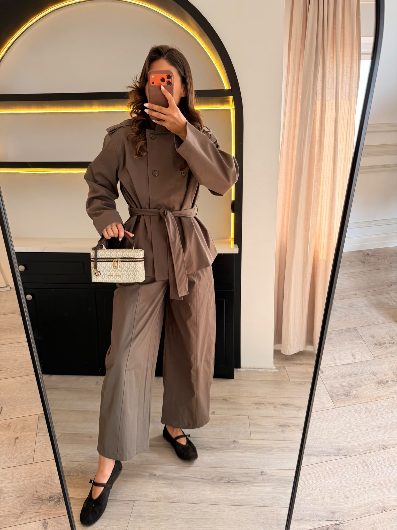 Kahverengi Ceket Pantalon Takım